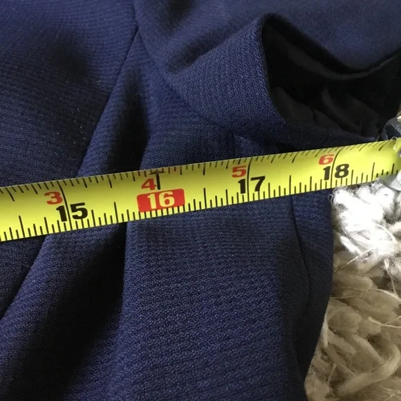 Reiss size 8  Elegant Navy Blue Dress - Picture 5 of 13